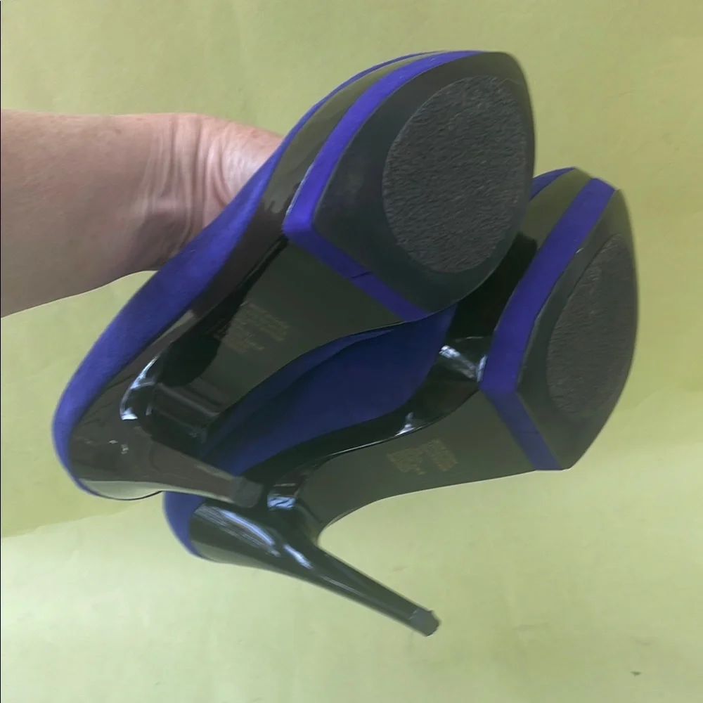 Bakers Purple and Black Platform Shoes